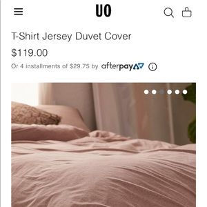 Urban Outfitters duvet cover with pillow cases